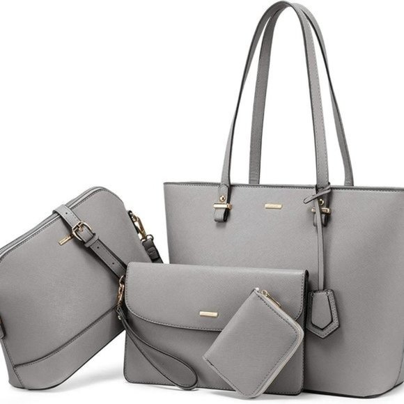 New  3pcs Purse Set   Handbags for Women Shoulder Bags Tote Satchel - Picture 5 of 16